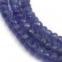 Tanzanite rondelle facette x 45cm