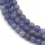Tanzanite ronde  5-5.5mm x 40cm