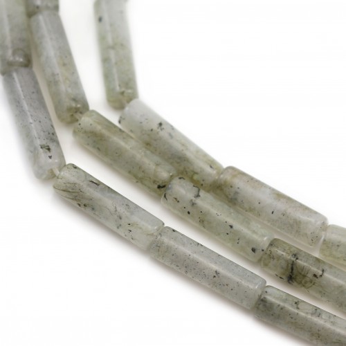Labradorite tube 4x13mm x 40cm