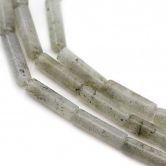 Labradorite, en forme de tube 4x13mm x 40cm