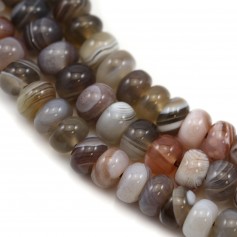 Agate of the botswana roundel 4x6mm x 40cm