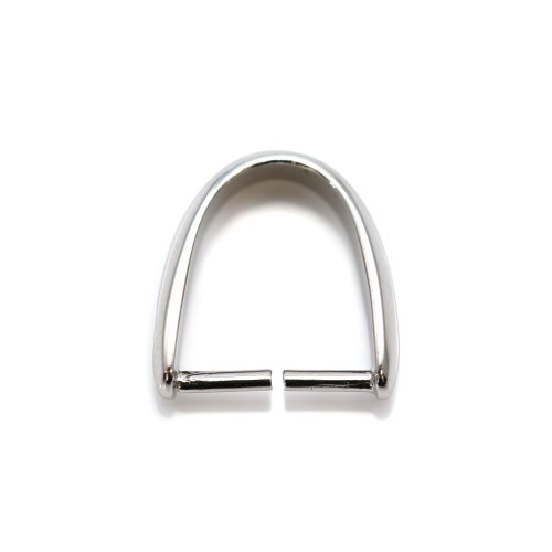 Arch bail, Silver 925 Rhodium 10x11mm x  1 pcs