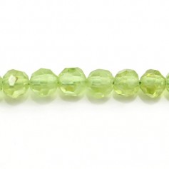 Peridot Rond Facette 4mm x 35cm