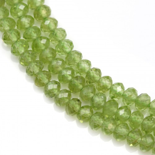 Peridot Faceted Rondelle