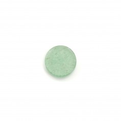 Cabochon aventurine, rond plat, 8mm x 2pcs
