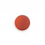 Cabochon cornaline, rond plat, 12mm x 1pc