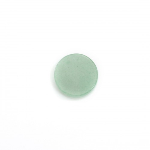 Cabochon aventurine, rond plat 10mm x2pcs