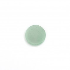 Cabochon aventurine, rond plat 10mm x2pcs