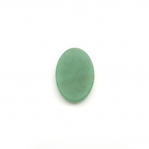 Cabochon aventurine, ovale plat, 10x14mm x 2pcs