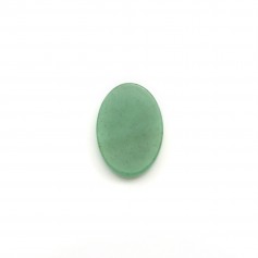 Cabochon aventurine, ovale plat, 10x14mm x 2pcs