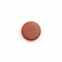 Cabochon cornaline, rond plat 10mm x 2pcs