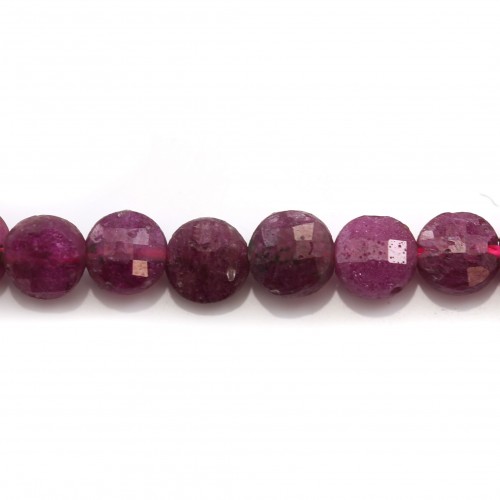 Multicolored tourmaline, in round and flat faceted shape, 4mm x 40cm