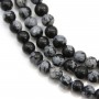 Snowflake obsidian round 4mm x 40cm