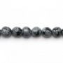 Snowflake obsidian round 4mm x 40cm