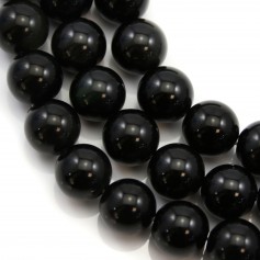 Obsidian round 12mm x 40cm