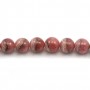 Rhodochrosite Ronde 14mm  x 40cm 