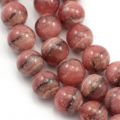 Rhodochrosite Ronde 14mm  x 40cm 