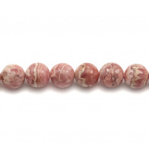 Rhodochrosite round 12mm x 40cm 