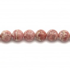 Rhodochrosite ronde 12mm x 40cm