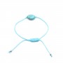 Bracelet cordon turquoise reconstituée