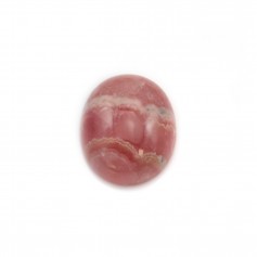 Cabochon de rhodochrosite de forme ovale 15x18mm x 1pc