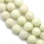 Lemon chrysoprase rond 12mm x 40cm