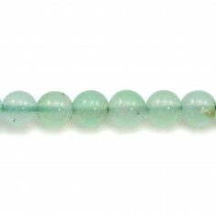 Chrysoprase ronde 6x7mm x 2pcs