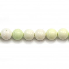 Lemon chrysoprase rond 6mm x 40cm