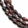 Red tiger eye stone drop 5x8mm x 40cm