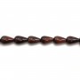 Red tiger eye stone drop 5x8mm x 40cm