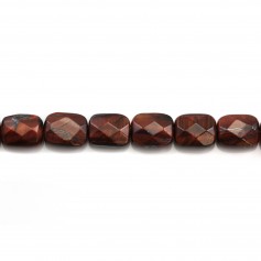 Oeil de taureau rectangle facette 8x10mm x 40cm