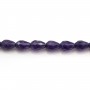 Amethyste faceted drop 5x8mm x 40cm