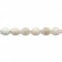 Rose quartz round beads on thread 6mm x 40cm 