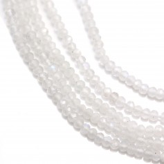 Moonstone Round faceted 7mm x 4 pcs 