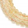 Citrine Ronde Facette 12mm x 40cm