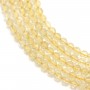 Citrine faceted round 4mm x 40cm