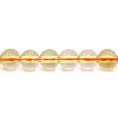 Citrine ronde 4mm x 10pcs