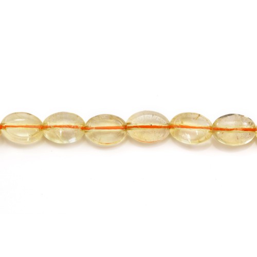 Citrine ovale 7x10mm x 4 st