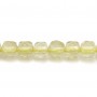 Quartz lemon en forme de cube facette 2mm x 40cm