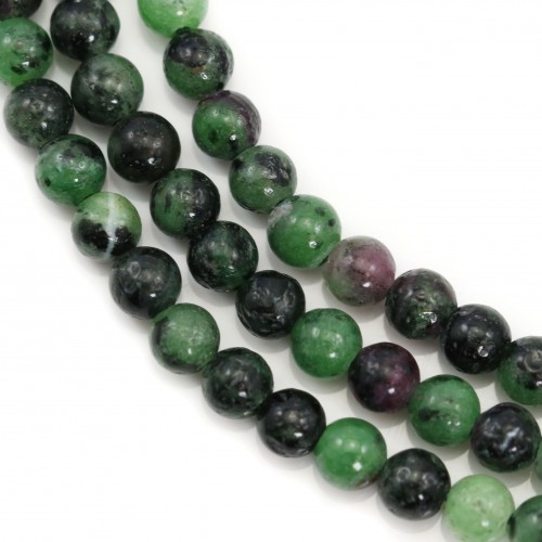 Ruby Zoisite Rond 4mm x 39cm