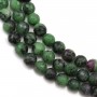 Ruby Zoisite Rond Facette 6mm x 40cm