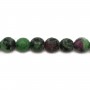 Ruby Zoisite Rond Facette 4mm x 10 pcs