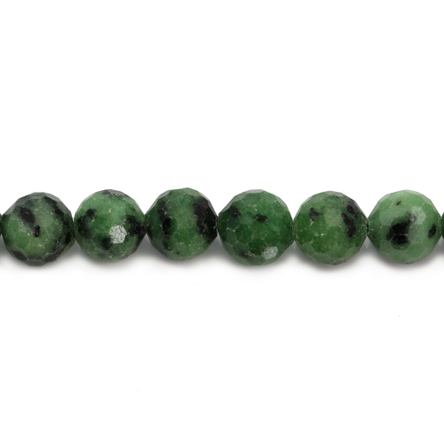 Ruby Zoisite Rond Facette 4mm x 10 pcs