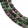 Multicolored tourmaline, in round and flat faceted shape, 4mm x 40cm