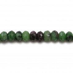 Ruby Zoisite Rondelle Facette 2x4mm x 40cm