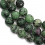 Ruby Zoisite Rond Facette 16mm x 40cm