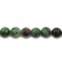 Ruby Zoisite Rond Facette 16mm x 40cm