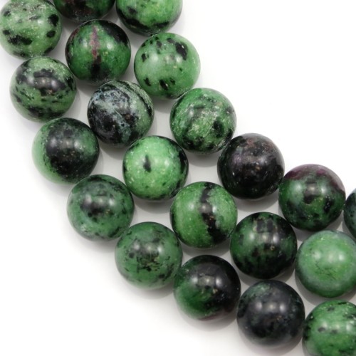 Ruby Zoisite Round 10mm x 38cm