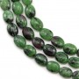 Ruby zoisite ovale 6x8mm x 40cm