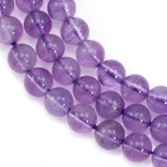 Ametrine round beads on thread 6mm x 40cm